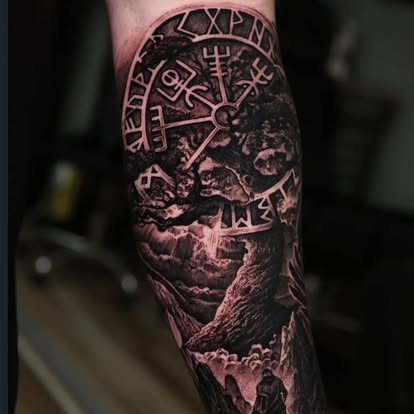 Black and grey tattoo